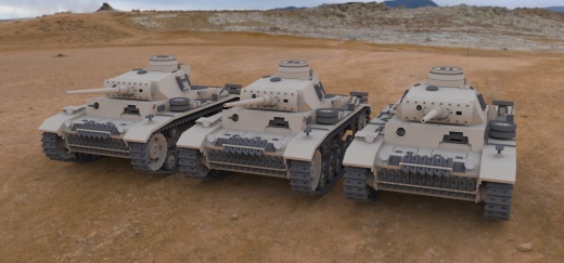 三号坦克坦克 战车 kpfw 3 ausf solidedge stp缩略图